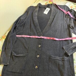 Torrid Boyfriend Cardigan Gray Size 0